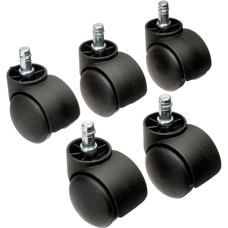 Global Industrial 50mm Casters w/Barrel, 5 Per Set RP2022